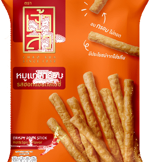 หมูแท่งกรอบ รสฮอทแอนล์สไปซี่ 110กรัม